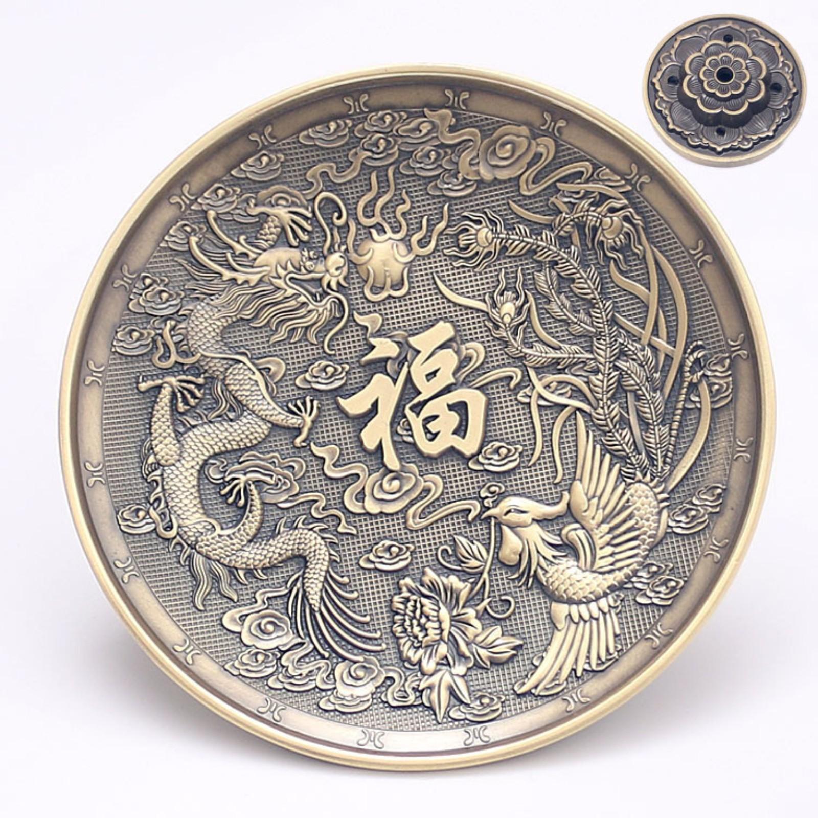 Подставка для благовоний Основа Китайский поднос для благовоний Подставка для благовоний Античная медь Подставка для благовоний Подставка для благовоний